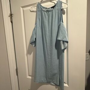 Topshop Denim Blue Dress